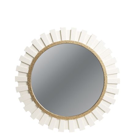 MIRROR WOODEN WHITE 70x3x70cm