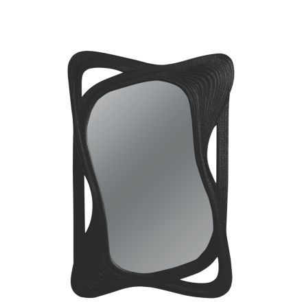 MIRROR WOODEN BLACK 59x3x89cm