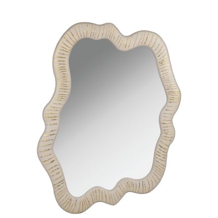 MIRROR WOODEN BEIGE 72x3x100cm