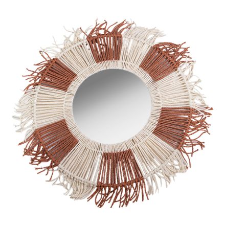 MIRROR PAPER STRING WHITE - RED 73x2x73cm