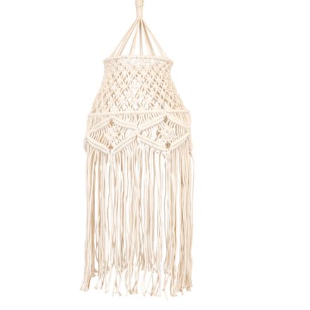 PENDANT LAMP MACRAME BEIGE 30x90cm