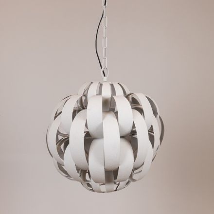 PENDANT LAMP METAL WHITE 50x50x53cm