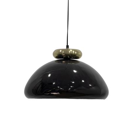 PENDANT LAMP METALLIC BLACK - GOLD 45x45x26cm