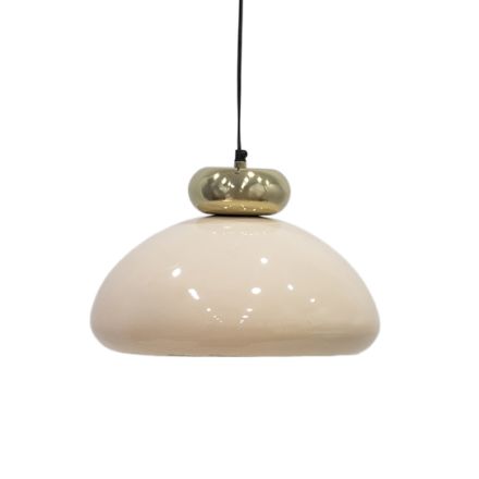 PENDANT LAMP METALLIC PINK - GOLD 35x35x20cm