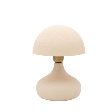 TABLE LAMP METAL ECRU 20x20x29cm