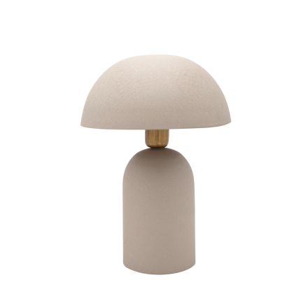TABLE LAMP METAL LIGHT GREY 26x26x37cm