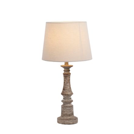 TABLE LAMP POLYRESIN ECRU 24.5x48cm