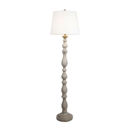 FLOOR LAMP POLYRESIN WHITE - LIGHT GREY 42.5x155cm