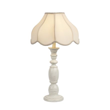 TABLE LAMP POLYRESIN WHITE-ECRU 36x60cm