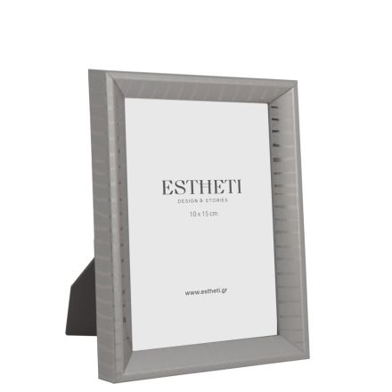 TABLE PHOTO FRAME (10x15) PLASTIC SILVER