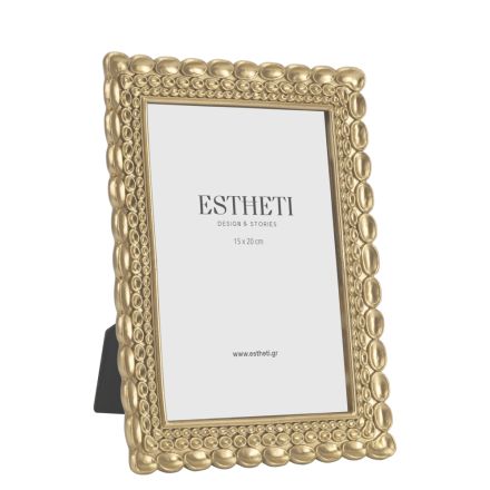 PHOTO FRAME (15x20) POLYRESIN GOLD 21x2x26cm