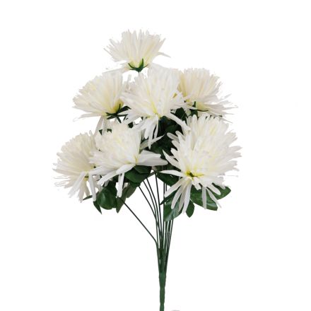 CHRYSANTHEMUM BOUQUET WHITE 40cm