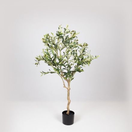 ARTIFICIAL OLIVE TREE WITH PLASTIC POT FABRIC-PLASTIC-IRON 120cm