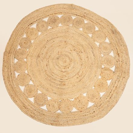RUG JUTE NATURAL D120cm