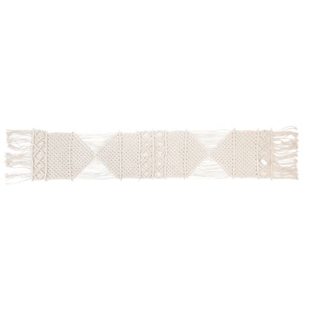 RUNNER MACRAME BEIGE 30x180cm