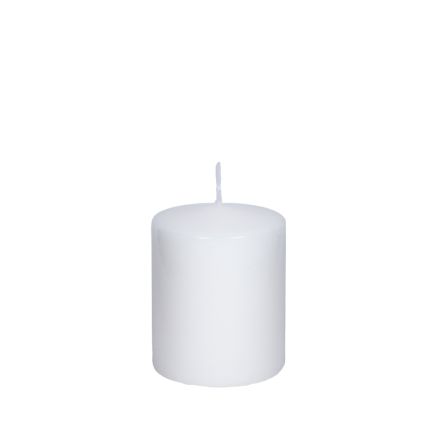 CANDLE WHITE 8x10cm