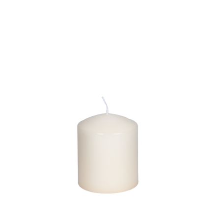 CANDLE ECRU 7x8cm
