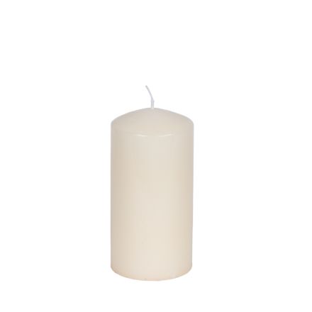 CANDLE ECRU  7x14cm