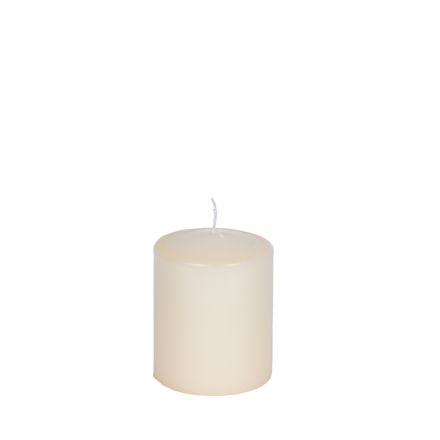 CANDLE ECRU 8x10cm