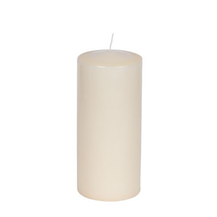 CANDLE ECRU 8x18cm