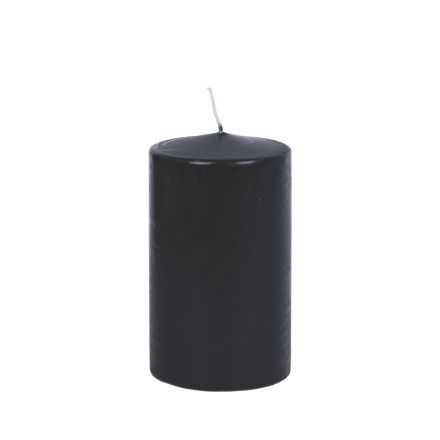 CANDLE BLACK 8x14cm