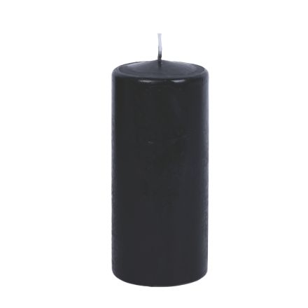 CANDLE BLACK 8x18cm