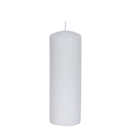 CANDLE WHITE WITH WHITE MUSK SCENT 6x18cm