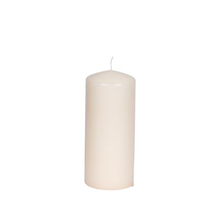 CANDLE ECRU WITH VANILLA SCENT 6x14cm
