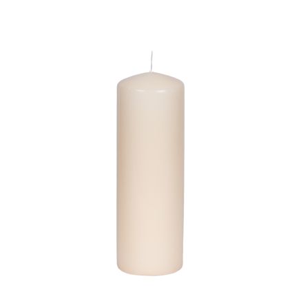 CANDLE ECRU WITH VANILLA SCENT 6x18cm