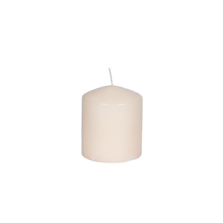CANDLE ECRU WITH VANILLA SCENT 7x8cm