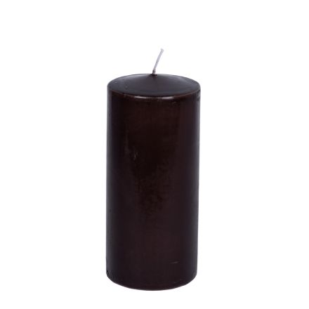 BROWN CANDLE WITH COFFEE SCENT 8x18cm
