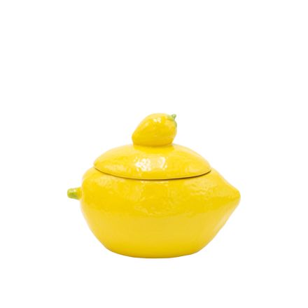 DECORATION BOWL LEMON CERAMIC YELLOW 18.2x12.3x14.5cm