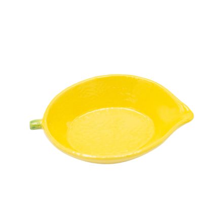 DECORATION PLATE LEMON CERAMIC LEMON 15.5x10x3.5cm