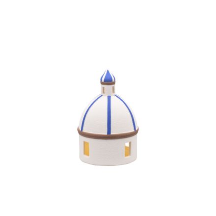 DECORATION HOUSE WITH LED PORCELAIN 9.7x9.7x14.5cm