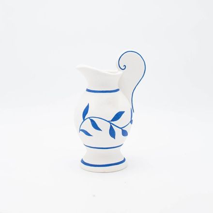 ΒΑΖΟ ΠΟΡΣΕΛΑΝΗ ΛΕΥΚΟ - ΜΠΛΕ 13.2x10.5x21.3cm