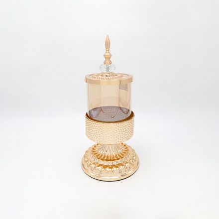 ΦΟΝΤΑΝΙΕΡΑ ΓΥΑΛΙΝΗ ΜΕ ΜΕΤΤΑΛΟ ΧΡΥΣΟ 15x35cm