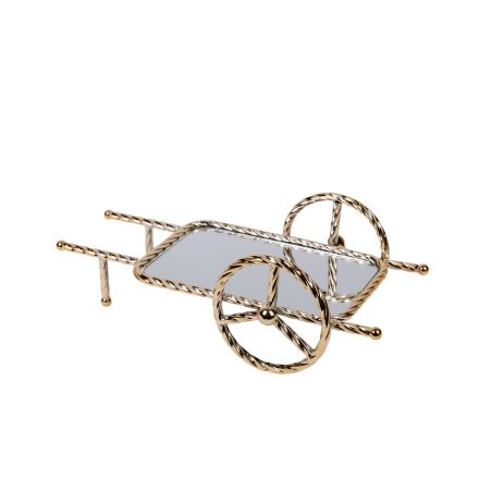 ΔΙΣΚΟΣ ΜΕΤΑΛΛΙΚΟΣ ΜΕ ΚΑΘΡΕΦΤΗ ΧΡΥΣΟ 37x20x12cm