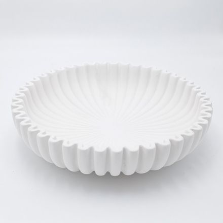 ΔΙΑΚΟΣΜΗΤΙΚΗ  ΠΙΑΤΕΛΑ ΤΣΙΜΕΝΤΟ  ΛΕΥΚΗ 30x30x7cm