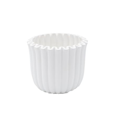 POT CEMENT WHITE 15x15x13cm