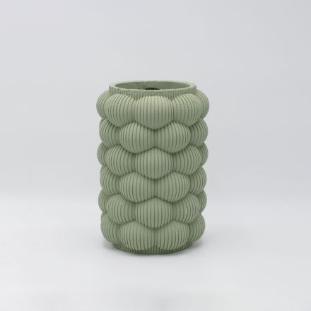 ΒΑΖΟ ΤΣΙΜΕΝΤΕΝΙΟ ΠΡΑΣΙΝΟ 16.5x16.5x24cm