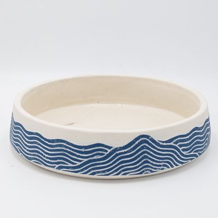 ΔΙΑΚΟΣΜΗΤΙΚΟ ΜΠΩΛ ΤΣΙΜΕΝΤΕΝΙΟ ΜΠΛΕ - ΛΕΥΚΟ 30x30x7cm