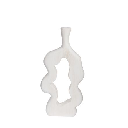 ΒΑΖΟ ΞΥΛΟ ΛΕΥΚΟ 21x6x45cm