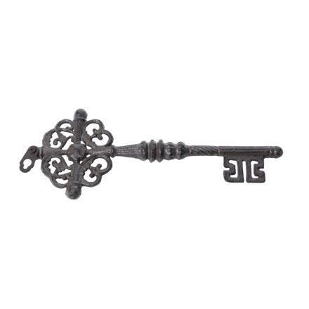 DECORATIVE KEYS CAST IRON BROWN 26x2.5x10.5cm