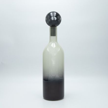 ΚΑΡΑΦΑ ΓΥΑΛΙΝΗ ΛΕΥΚΟ-ΜΑΥΡΟ 40x10.5cm