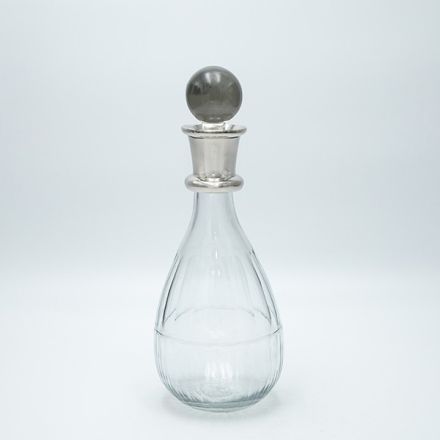 ΚΑΡΑΦΑ ΓΥΑΛΙΝΗ-ΜΕΤΑΛΛΙΚΗ ΑΣΗΜΙ 28x10.5cm