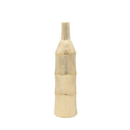VASE - BOTTLE POLYRESIN GOLD 10x10x39.5cm