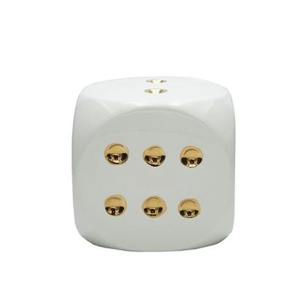 ΔΙΑΚΟΣΜΗΤΙΚΟ ΖΑΡΙ ΛΕΥΚΟ-ΧΡΥΣΟ  15x15x14.5cm