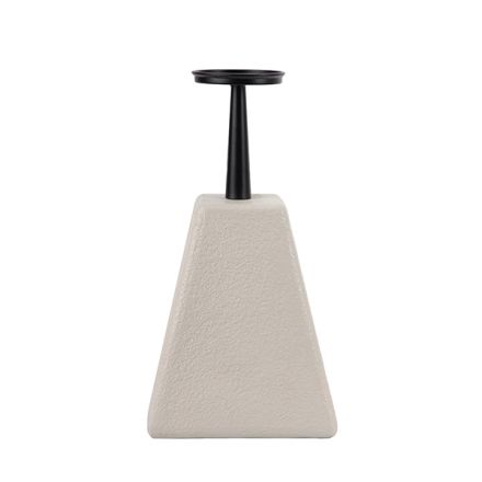 ΚΗΡΟΠΗΓΙΟ MDF - ΜΕΤΑΛΛΙΚΟ ΛΕΥΚΟ - ΜΑΥΡΟ 20x20x38cm