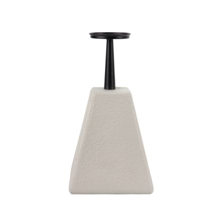 ΚΗΡΟΠΗΓΙΟ MDF - ΜΕΤΑΛΛΙΚΟ ΛΕΥΚΟ - ΜΑΥΡΟ 20x20x38cm