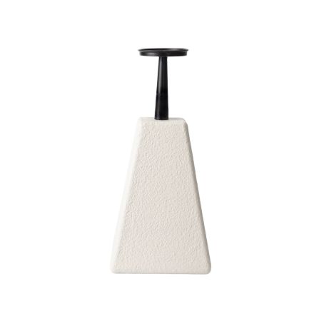 ΚΗΡΟΠΗΓΙΟ MDF - ΜΕΤΑΛΛΙΚΟ ΛΕΥΚΟ - ΜΑΥΡΟ 20x20x43cm